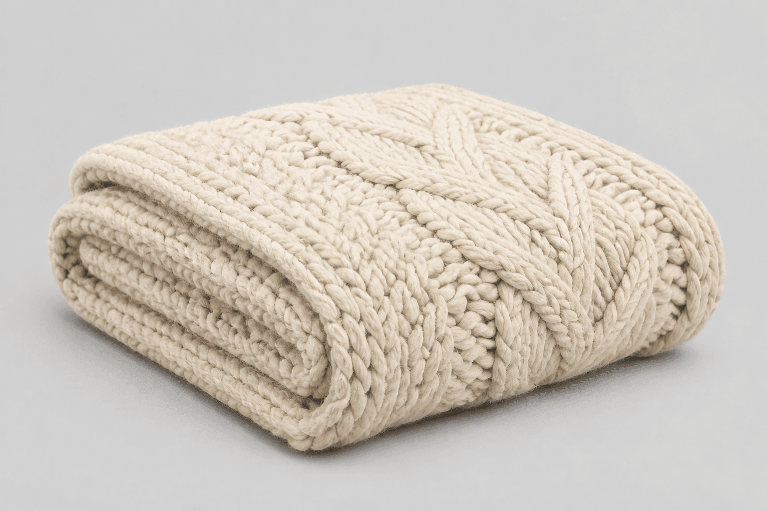 Chunky Knit Bed Throw