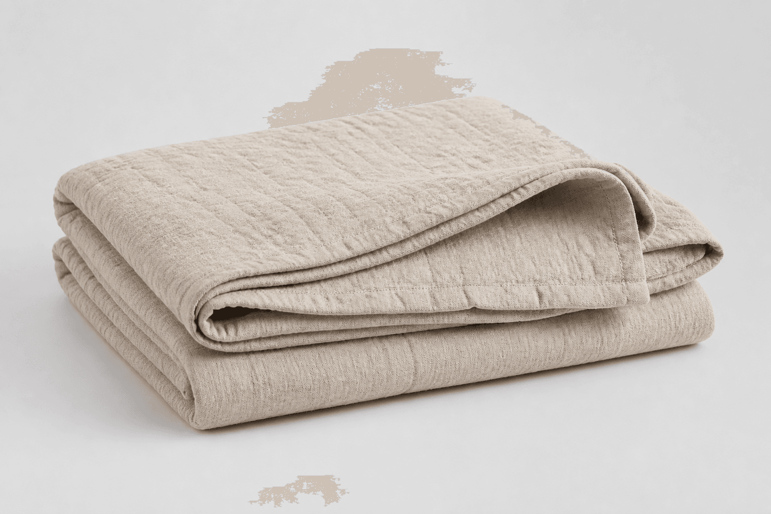 Linen Blend Coverlet Quilt