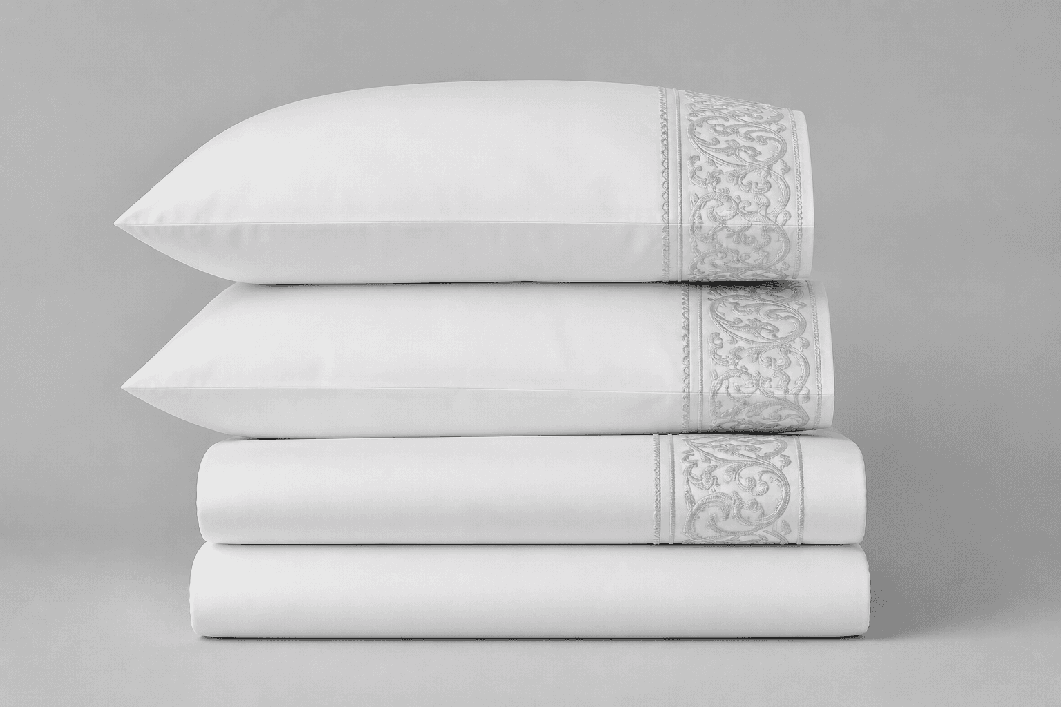 Embroidered Hem Sheet Set
