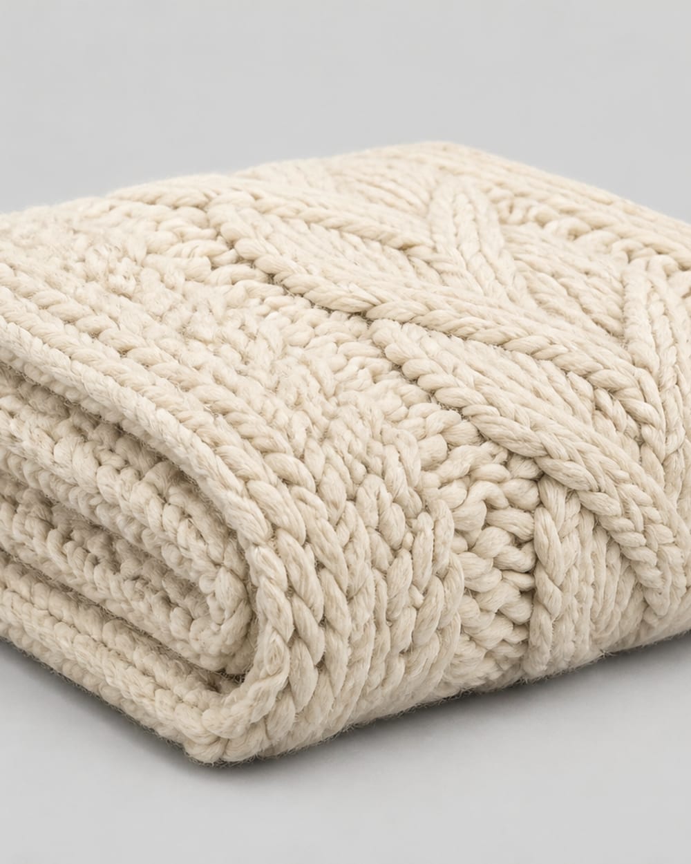 Chunky Knit Bed Throw