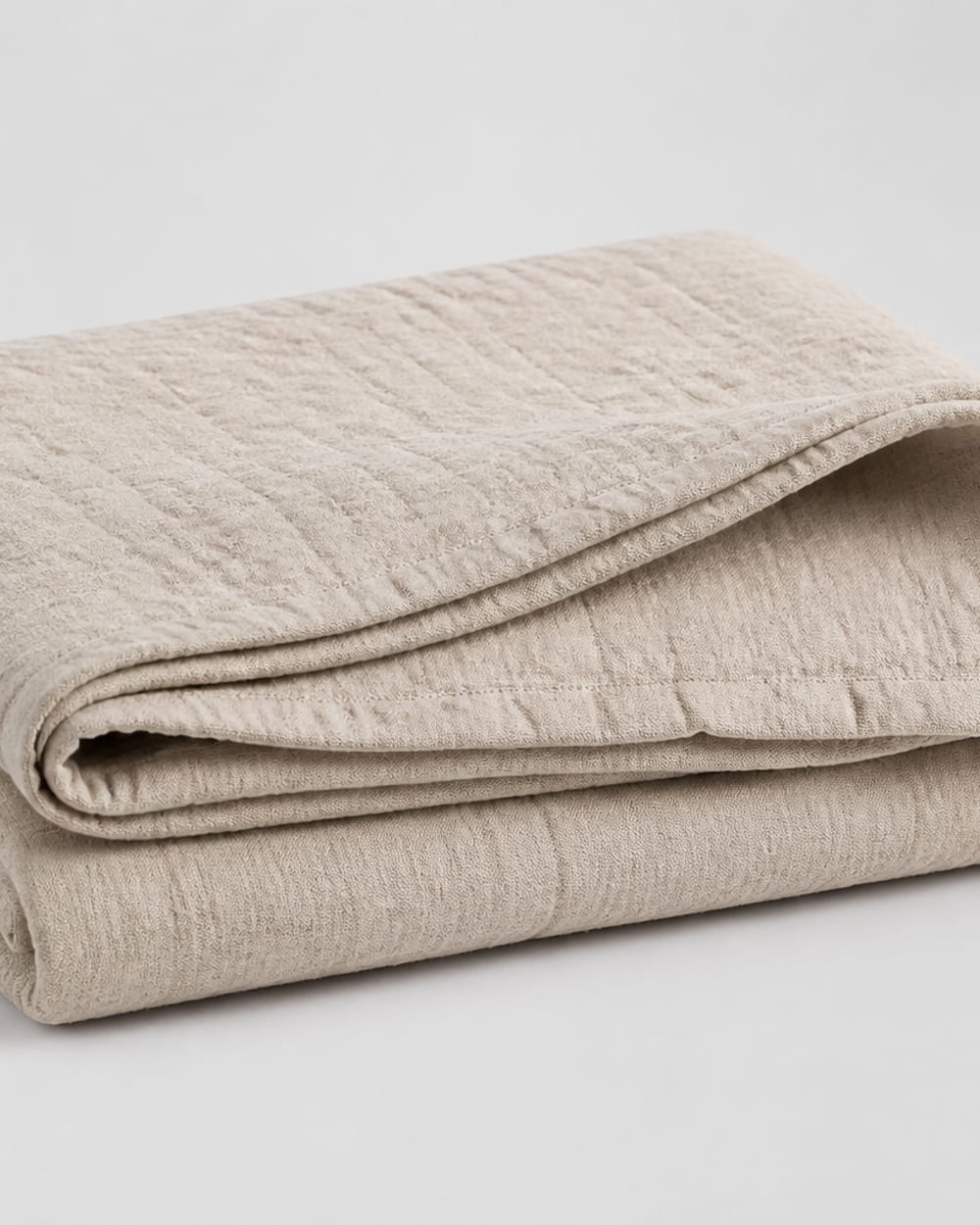 Linen Blend Coverlet Quilt